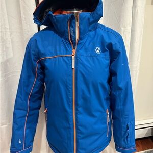 Dare2b Kids Blue Ski Jacket with Orange Accents